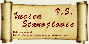Vučica Stanojlović vizit kartica
